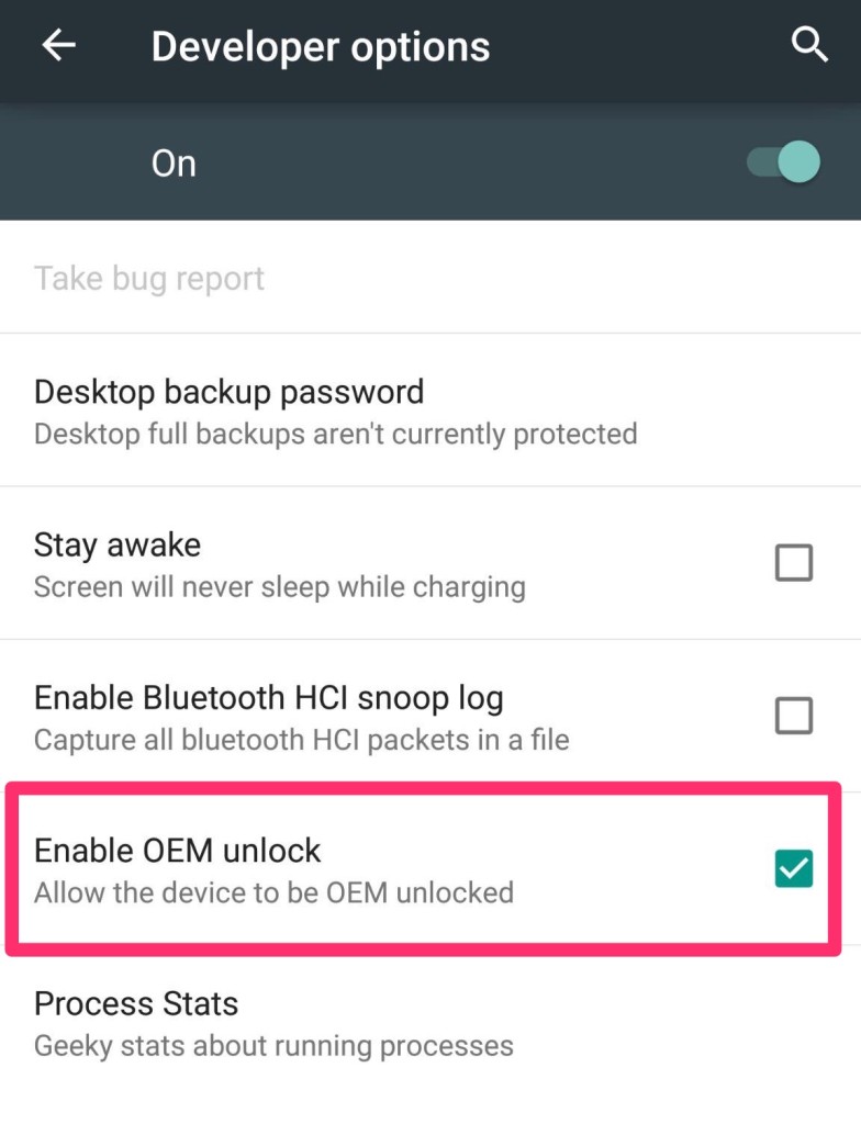 oem unlock adb commands